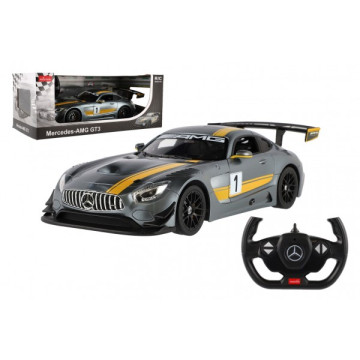 Auto RC Mercedes AMG GT3 RASTAR plast 35cm 2,4GHz na dálk. ovládání na baterie v krabici 44x18x23cm