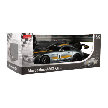 Auto RC Mercedes AMG GT3 RASTAR plast 35cm 2,4GHz na dálk. ovládání na baterie v krabici 44x18x23cm