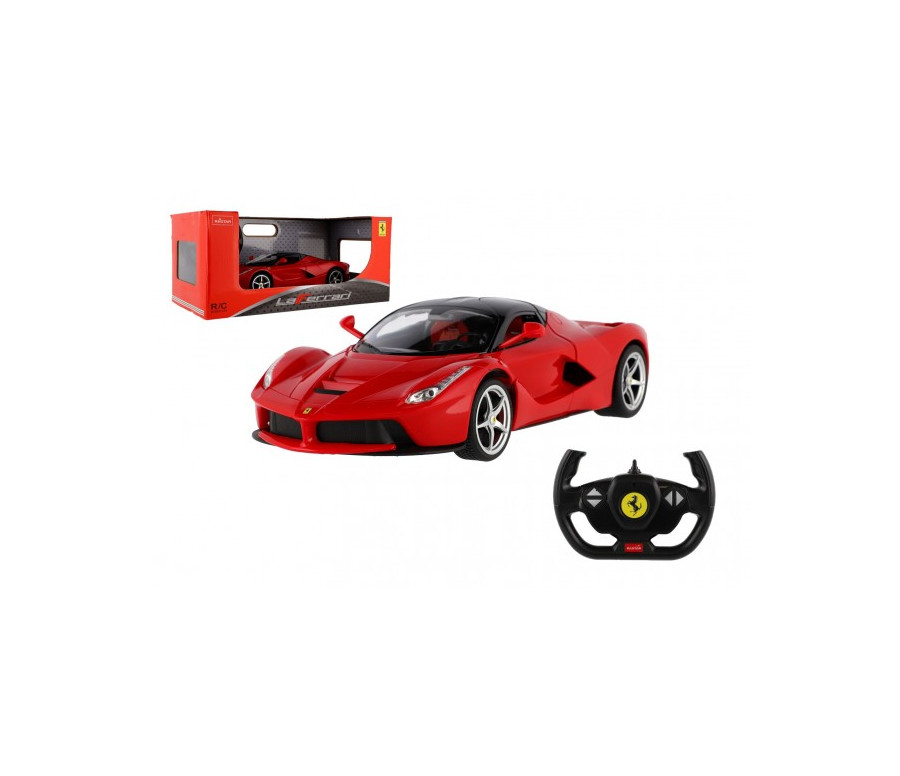 Auto RC Ferrari RASTAR červené plast 32cm 2,4GHz na dálk. ovládání na baterie v krabici 43x19x23cm