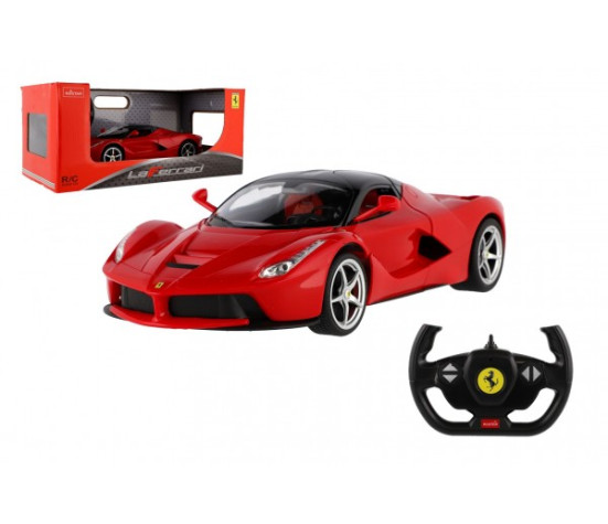 Auto RC Ferrari RASTAR červené plast 32cm 2,4GHz na dálk. ovládání na baterie v krabici 43x19x23cm