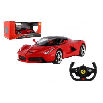 Auto RC Ferrari RASTAR červené plast 32cm 2,4GHz na dálk. ovládání na baterie v krabici 43x19x23cm