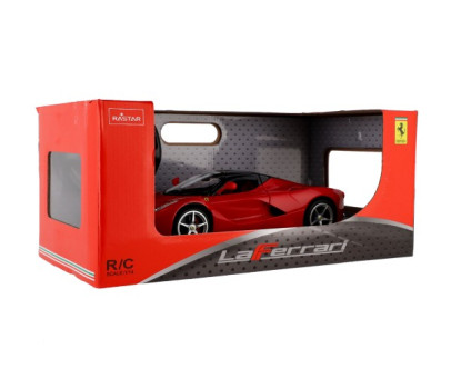 Auto RC Ferrari RASTAR červené plast 32cm 2,4GHz na dálk. ovládání na baterie v krabici 43x19x23cm