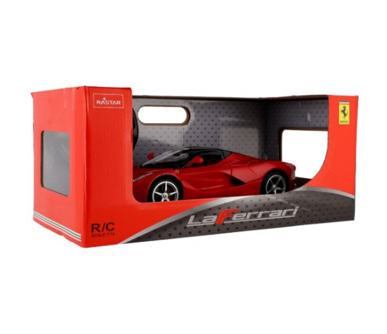 Auto RC Ferrari RASTAR červené plast 32cm 2,4GHz na dálk. ovládání na baterie v krabici 43x19x23cm