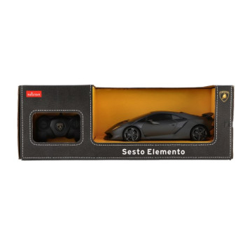 Auto RC Lamborghini Sesto Elemento RASTAR plast 23cm 2,4GHz na dálk. ovládání na bat. v krab.43x15cm