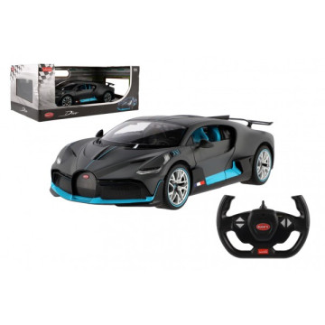 Auto RC Buggatti Divo RASTAR šedé plast 32cm 2,4GHz na dálk. ovládání na baterie v krabici 43x18cm