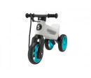 Odrážedlo FUNNY WHEELS Rider SuperSport bílé/tyrkys 2v1+popruh,výš.sedla28/30cm nos.25kg 18m+v sáčku