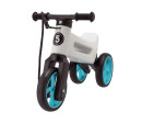 Odrážedlo FUNNY WHEELS Rider SuperSport bílé/tyrkys 2v1+popruh,výš.sedla28/30cm nos.25kg 18m+v sáčku