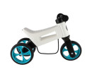 Odrážedlo FUNNY WHEELS Rider SuperSport bílé/tyrkys 2v1+popruh,výš.sedla28/30cm nos.25kg 18m+v krab.