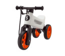 Odrážedlo FUNNY WHEELS Rider SuperSport bílé/oranž. 2v1+popruh,výš.sedla28/30cm nos.25kg 18m+v sáčku