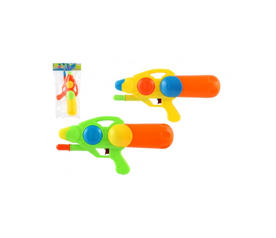 Vodní pistole plast 33cm 3 barvy v sáčku Vodní pistole plast 33cm 3 barvy v sáčku