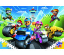 Puzzle Tlapková patrola na motorkách/Paw patrol 100 dílků 41x27,5cm v krabici 29x19x4cm