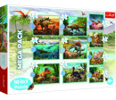 Puzzle 10v1 Seznamte se se všemi dinosaury v krabici 40x27x6cm