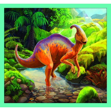 Puzzle 10v1 Seznamte se se všemi dinosaury v krabici 40x27x6cm