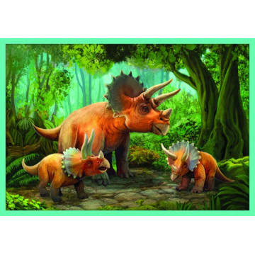 Puzzle 10v1 Seznamte se se všemi dinosaury v krabici 40x27x6cm