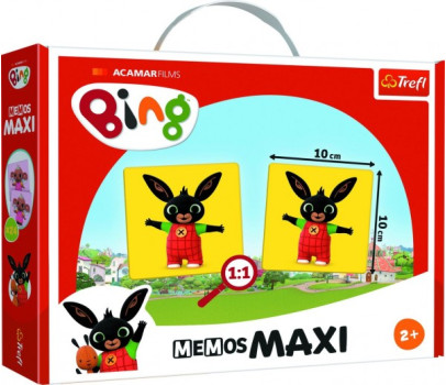 Pexeso Maxi Králíček Bing 24 kusů společenská hra v krabici 37x29x6cm 24m+