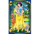 Minipuzzle Krásné princezny/Disney Princess 54dílků 4 druhy v krabičce 6x9x4cm 40ks v boxu