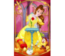 Minipuzzle Krásné princezny/Disney Princess 54dílků 4 druhy v krabičce 6x9x4cm 40ks v boxu