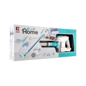 Vysavač plast 18cm na baterie se zvukem v krabici 54x23x9cm