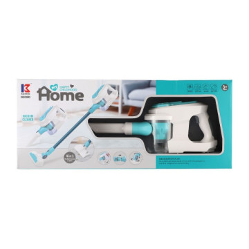 Vysavač plast 18cm na baterie se zvukem v krabici 54x23x9cm
