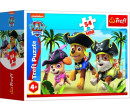 Minipuzzle 54 dílků Paw Patrol/Tlapková Patrola 4 druhy v krabičce 9x6x3cm 40ks v boxu