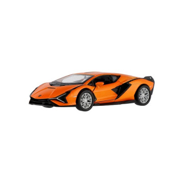 Auto Kinsmart Lamborghini Sián FKP 37 kov/plast 13cm 4 barvy na zpětné natažení 12ks v boxu