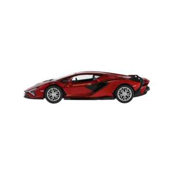 Auto Kinsmart Lamborghini Sián FKP 37 kov/plast 13cm 4 barvy na zpětné natažení 12ks v boxu