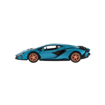 Auto Kinsmart Lamborghini Sián FKP 37 kov/plast 13cm 4 barvy na zpětné natažení 12ks v boxu