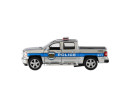 Auto Kinsmart Chevrolet 2014 Silverado Policie/Hasič kov/plast 13cm na zpětné nat. 2 barvy 12ks box