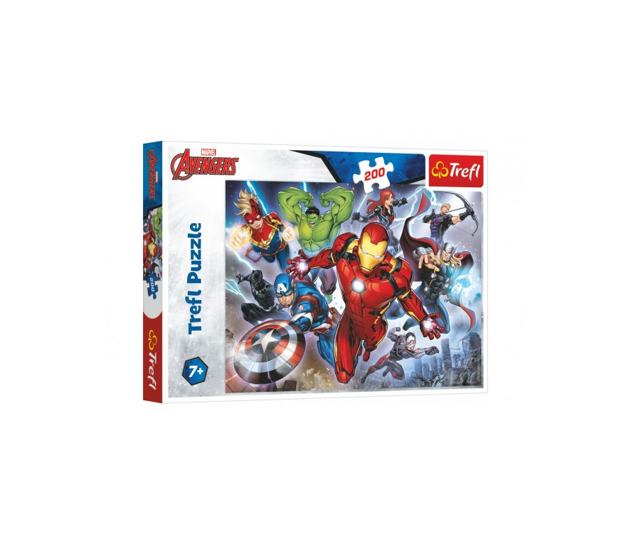 Puzzle Disney Avengers 200 dílků 48x34cm v krabici 33x23x4cm