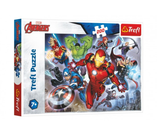 Puzzle Disney Avengers 200 dílků 48x34cm v krabici 33x23x4cm