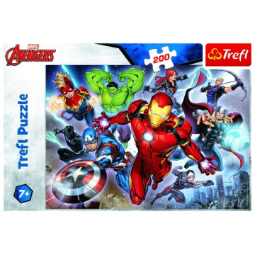 Puzzle Disney Avengers 200 dílků 48x34cm v krabici 33x23x4cm