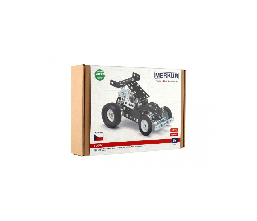 Stavebnice MERKUR 055 Buggy 126ks v krabici 26x18x5,5cm