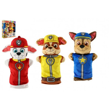 Maňásci 4ks látka Tlapkova Patrola/Paw Patrol v krabici 26x30x6cm