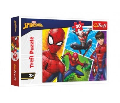 Puzzle Spiderman a Miguel/Disney 27x20cm 30 dílků v krabičce 21x14x4cm