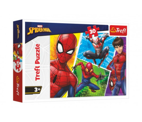 Puzzle Spiderman a Miguel/Disney 27x20cm 30 dílků v krabičce 21x14x4cm