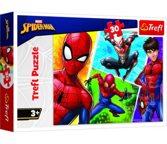 Puzzle Spiderman a Miguel/Disney 27x20cm 30 dílků v krabičce 21x14x4cm