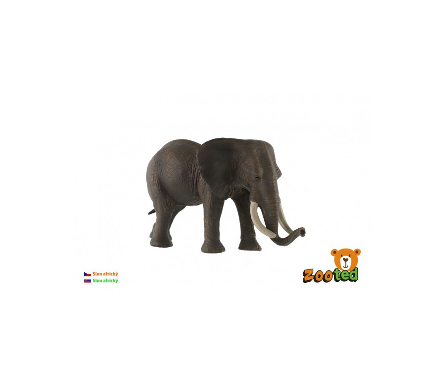Slon africký zooted plast 17cm v sáčku