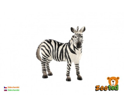 Zebra horská zooted plast 11cm v sáčku