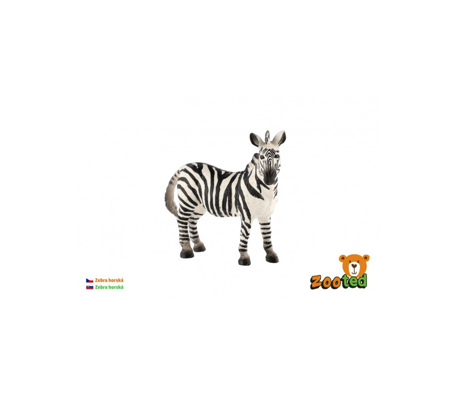 Zebra horská zooted plast 11cm v sáčku