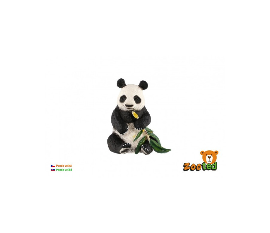 Panda velká zooted plast 8cm v sáčku