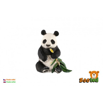 Panda velká zooted plast 8cm v sáčku