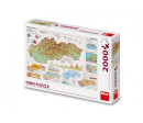 Puzzle Mapa Slovenska 97x69cm 2000 dílků v krabici 32x23x7cm