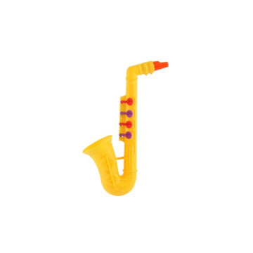 Saxofon plast 24cm 2 barvy v sáčku