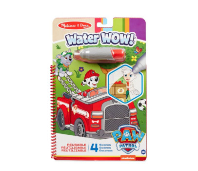 Kouzelné malování vodou Tlapková patrola/Paw Patrol omalovánky/blok 19x28cm + štětec, 4 listy