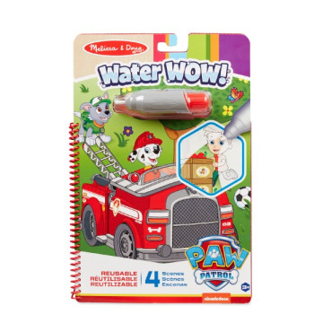 Kouzelné malování vodou Tlapková patrola/Paw Patrol omalovánky/blok 19x28cm + štětec, 4 listy