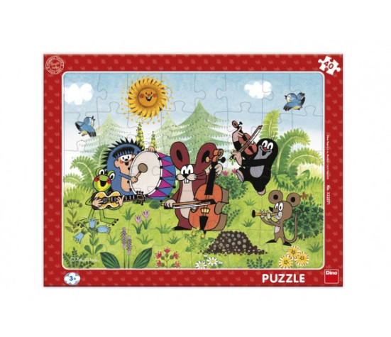 Puzzle deskové Krtek a kapela 29x37cm 40 dílků ve fólii