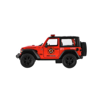 Auto Kinsmart Jeep Wrangler Policie 2018 kov/plast 12cm 2 barvy na zpětné nat. 12ks v boxu