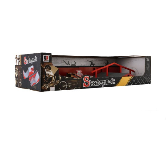 Skatepark - skateboard prstový šroubovací plast 9cm v krabici 44x10x18cm