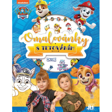 Omalovánky s tetováním A4 Tlapková patrola/Paw patrol v sáčku 21x28cm