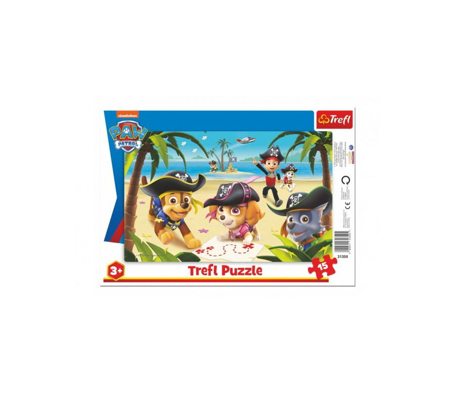 Puzzle deskové Přátelé z Tlapkové patroly/Paw Patrol 33x23cm 15 dílků